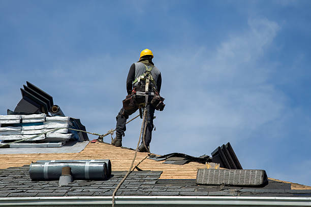 Professional Roofing technician working in Erie, MI